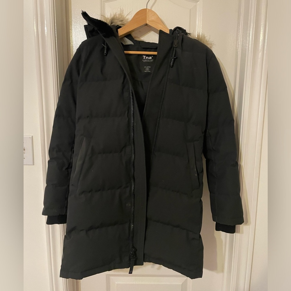 Aritziq TNA St Anton Parka 700+ Fill Goosedown Windproof Parka, Black, Size S